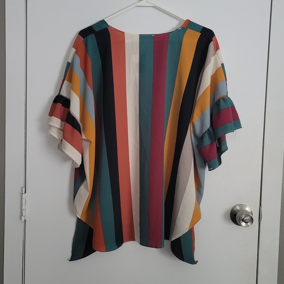 New striped kimono cover up - Picture 4 of 5
